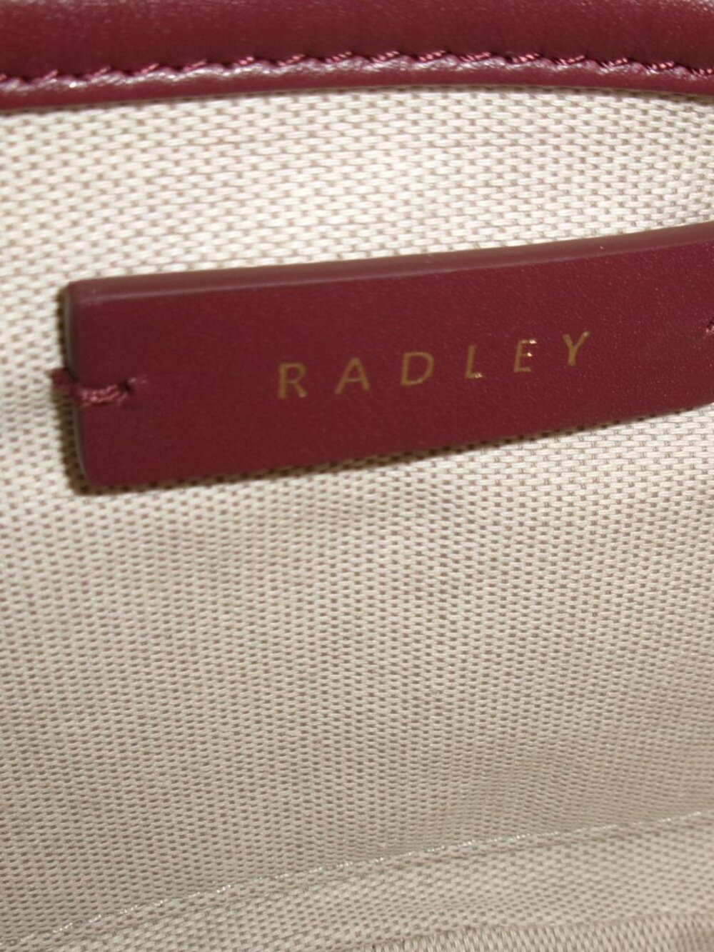 NWT Radley London Dark Red Leather Hadley Lane Zip Crossbody and Zip Wallet Set - Picture 5 of 12